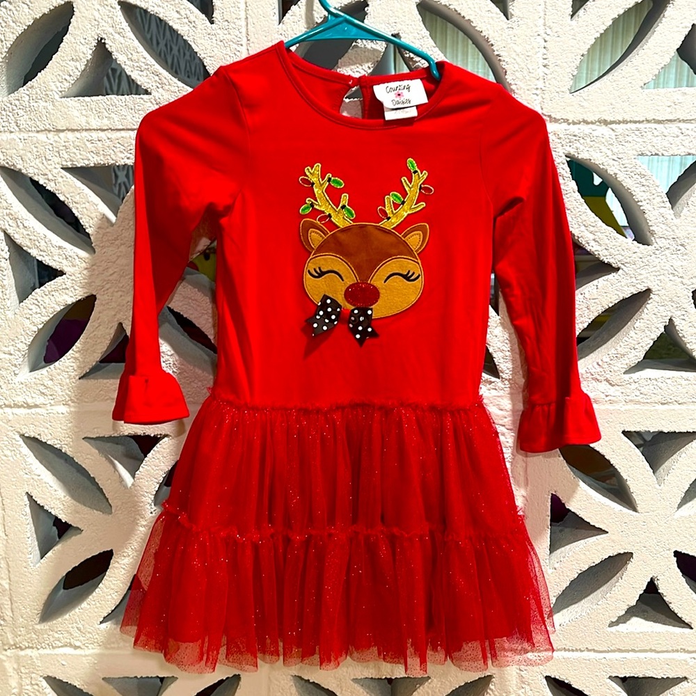 Christmas reindeer dress size 6